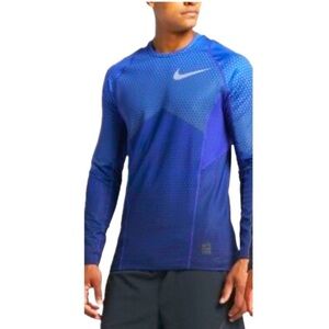 Nike Royal Blue Long Sleeve Blazer Hyperwarm Nikepro